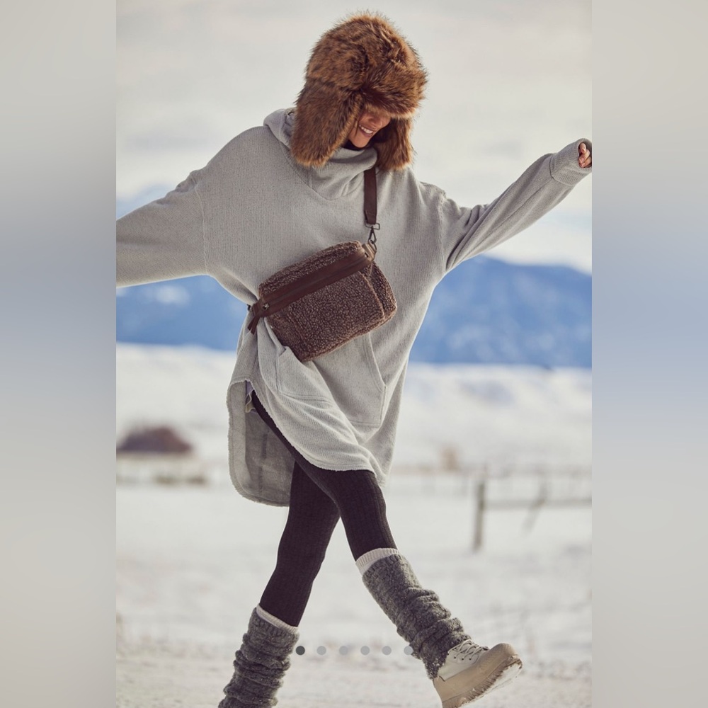 Free People Everywhere Hoodie in Grey